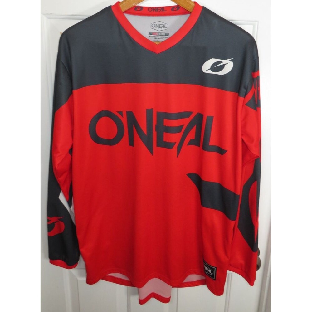 O'Neal Element Racewear Off Road Jersey Black/Red Size LG Long Sleeve